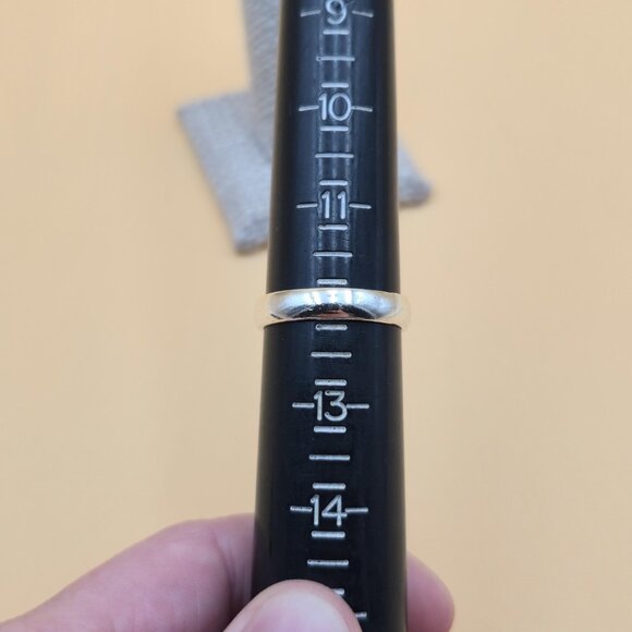 Size 12 Sterling Silver Unisex Large Simple Band Ring A5314 - Picture 6 of 8